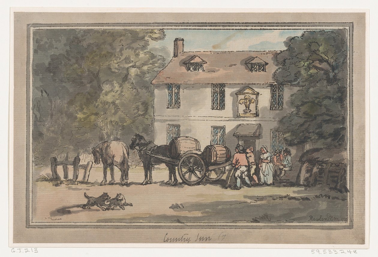 Lantgård av Thomas Rowlandson