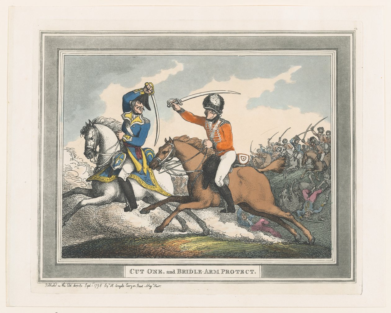 Cut One and Bridle Arm Protect, 1 september 1798., 1 september 1798. av Thomas Rowlandson
