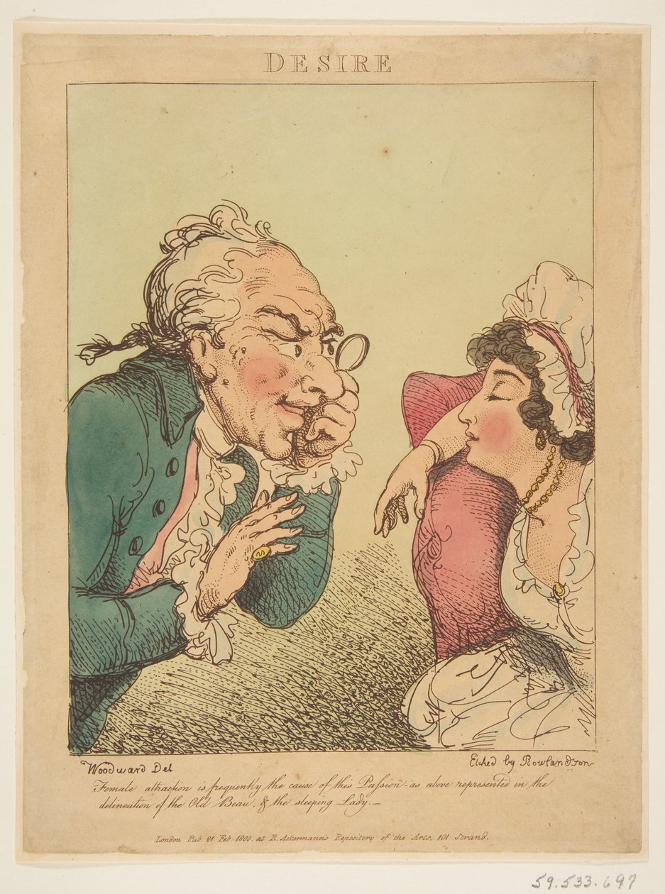 Desire, 21 februari 1800. av Thomas Rowlandson