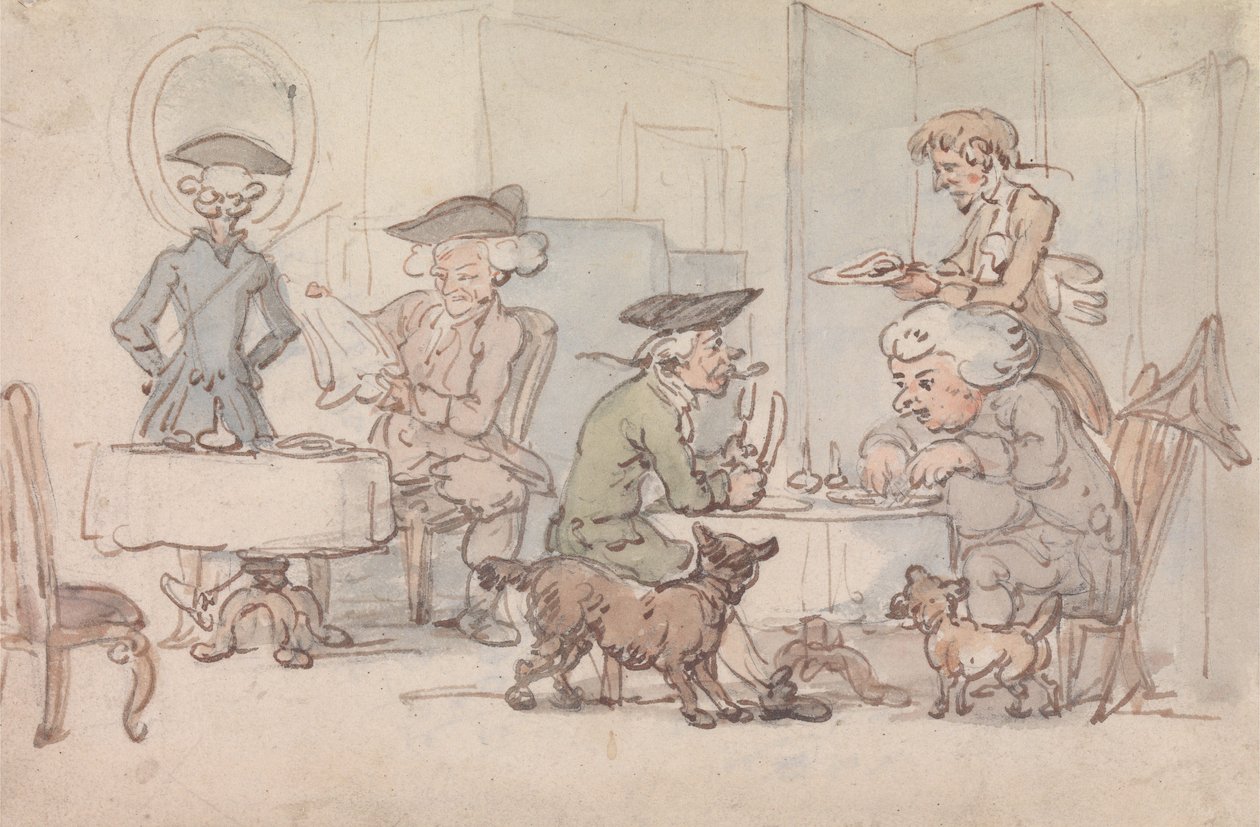 Gäster på en ”Chop Shop” av Thomas Rowlandson