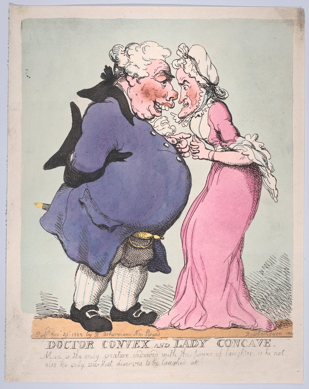 Doctor Convex och Lady Concave, 20 november 1802., 20 november 1802. av Thomas Rowlandson