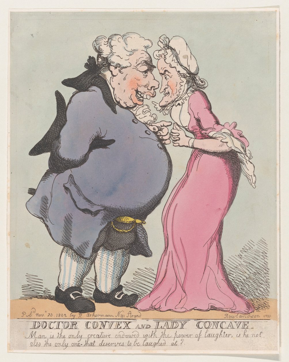 Doktor Convex och Lady Concave, 20 november 1802., 20 november 1802. av Thomas Rowlandson