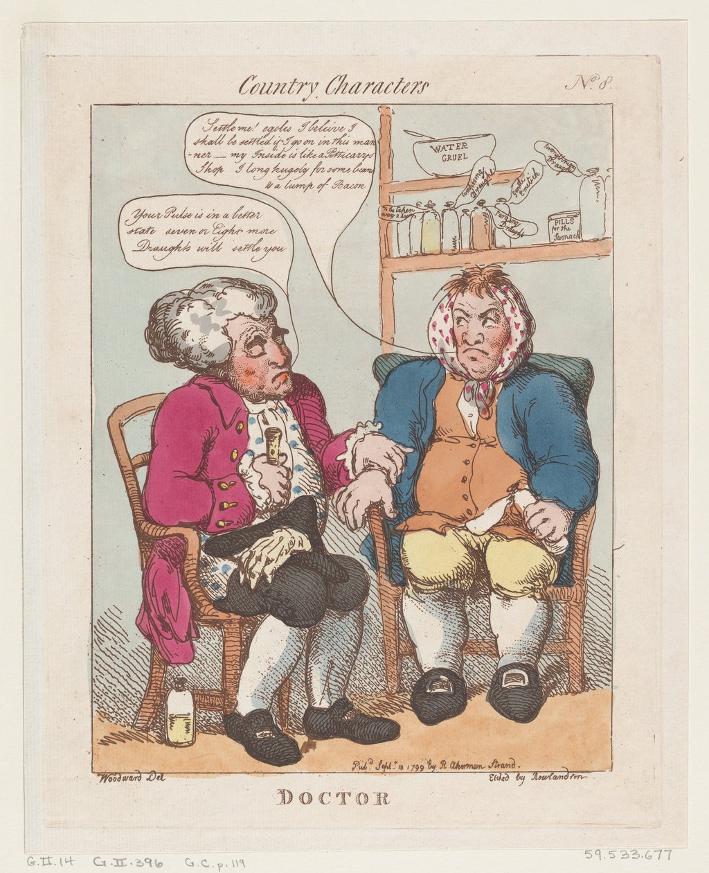 Doktor, 10 september 1799, 10 september 1799. av Thomas Rowlandson