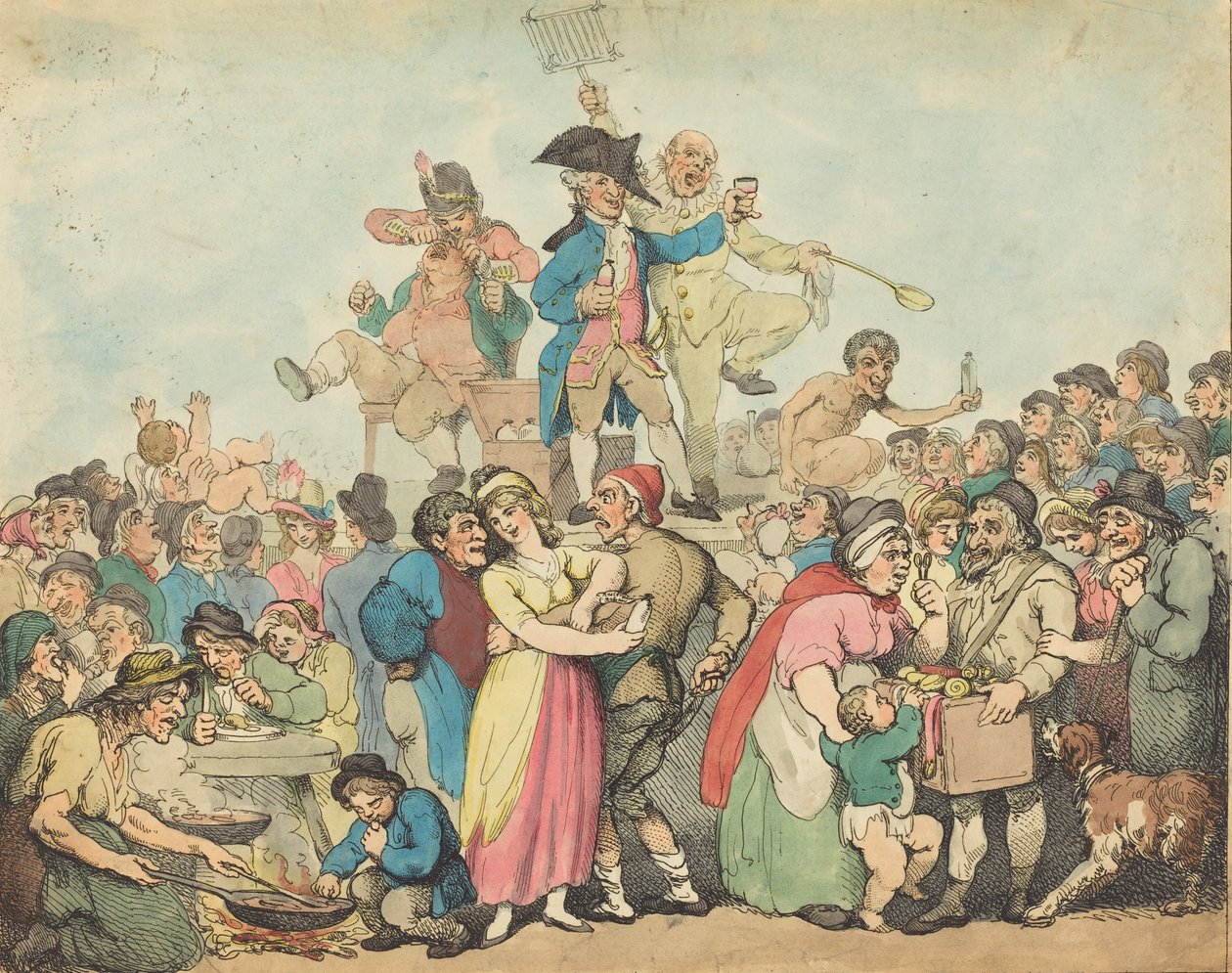 Dr. Botherum, Mountebank, 1800. av Thomas Rowlandson