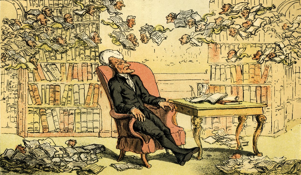 "Dr Syntax - doktorns dröm" av Thomas Rowlandson