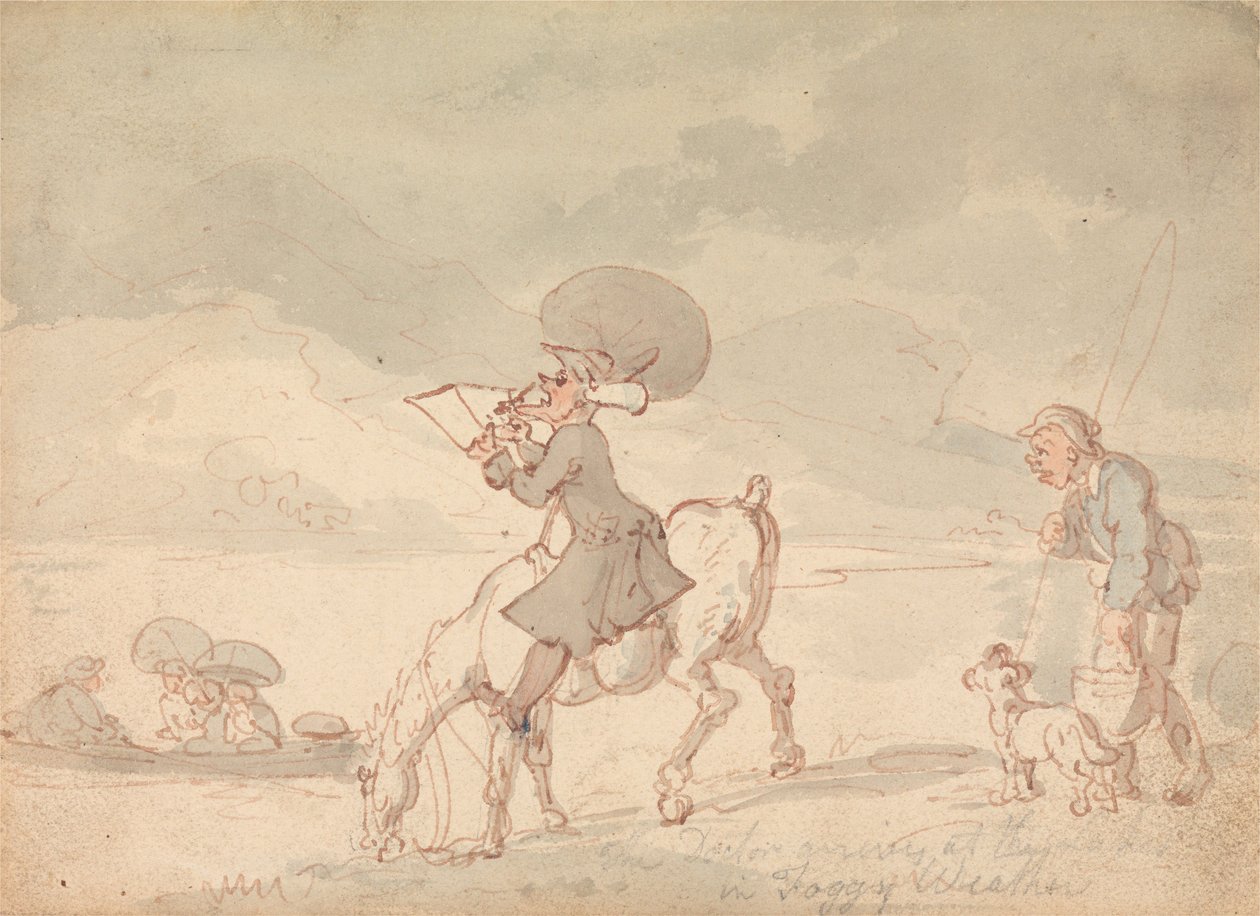 Dr. Syntax skissar sjön av Thomas Rowlandson