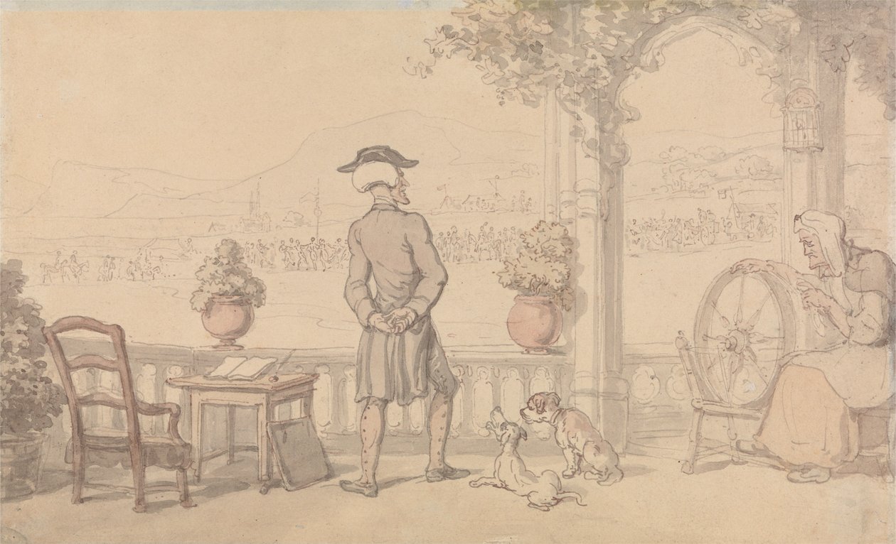 Dr. Syntax i monolog av Thomas Rowlandson