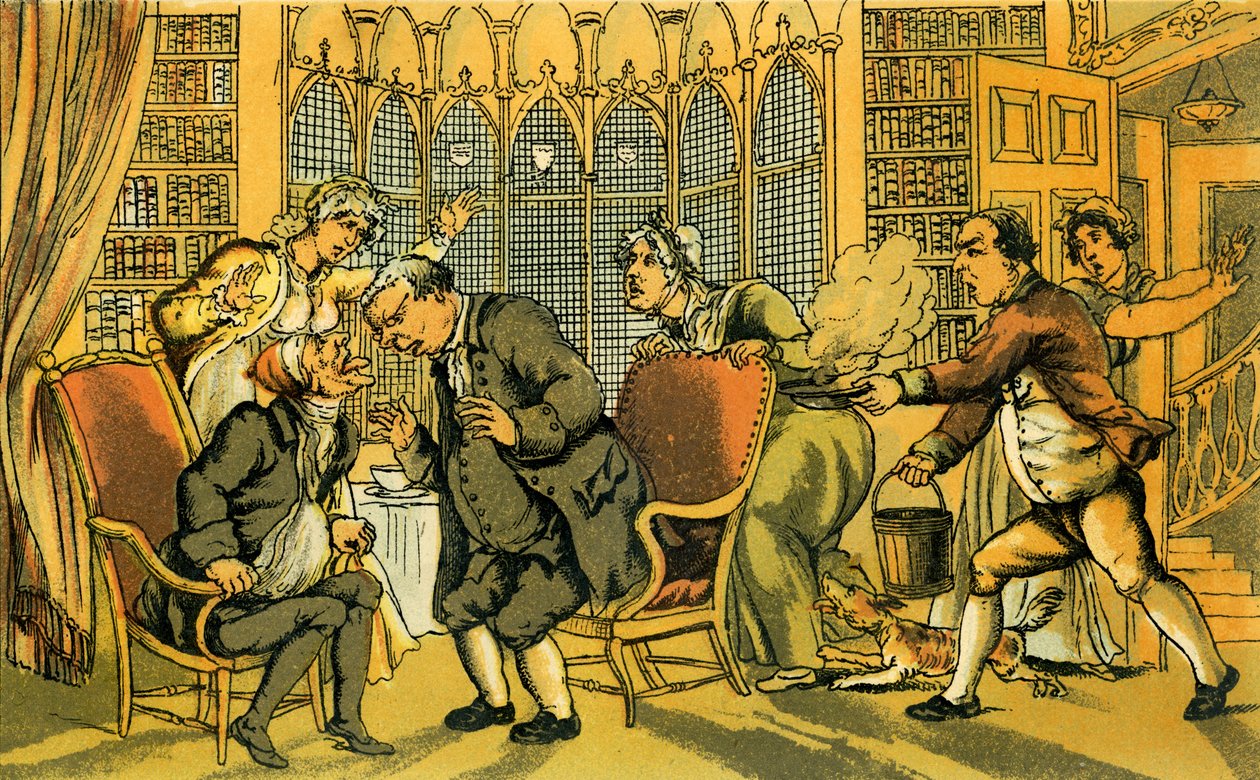 "Dr Syntax i fara" av Thomas Rowlandson