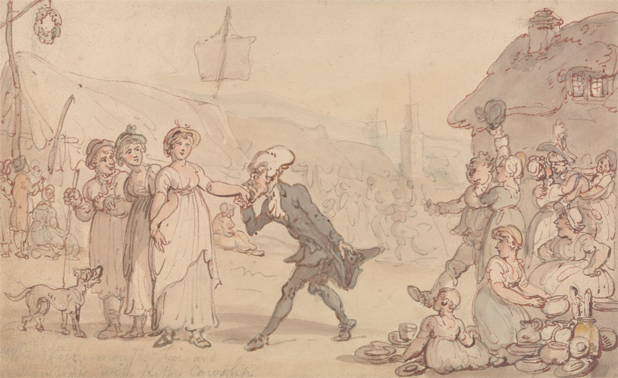 Dr. Syntax med Kitty cowslip av Thomas Rowlandson