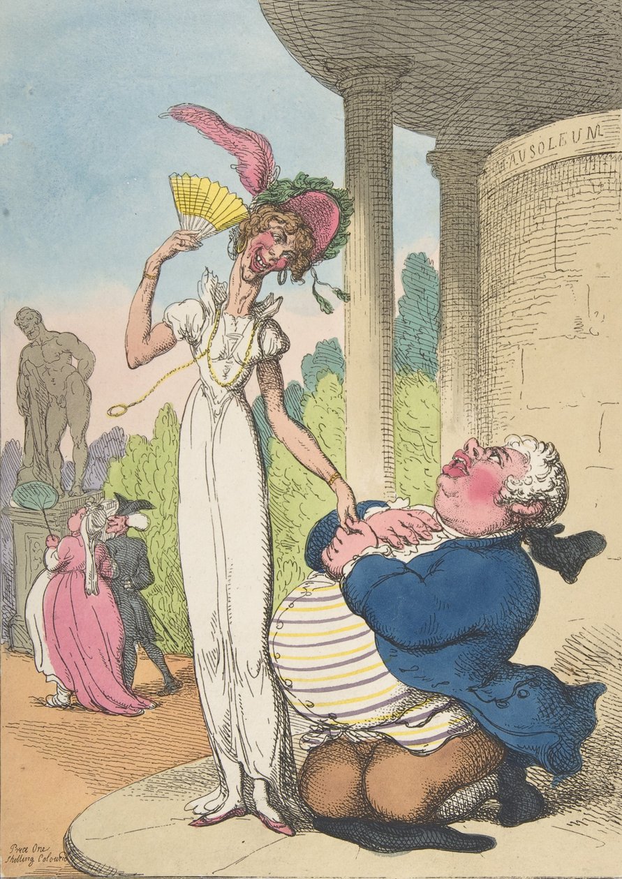 Dropsy uppvaktande konsumtion, 25 oktober 1810., 25 oktober 1810. av Thomas Rowlandson