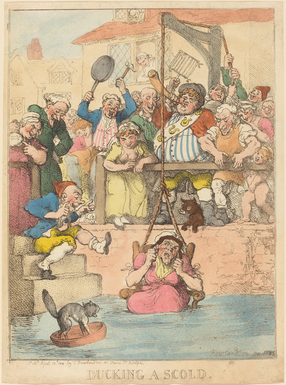 Ducka en skäll av Thomas Rowlandson
