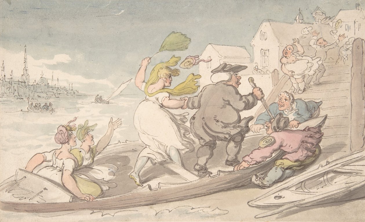Ostliga vindar, ca. 1810. av Thomas Rowlandson.