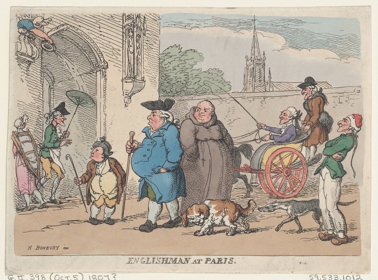 Engelsman i Paris, 1807, 1807. av Thomas Rowlandson