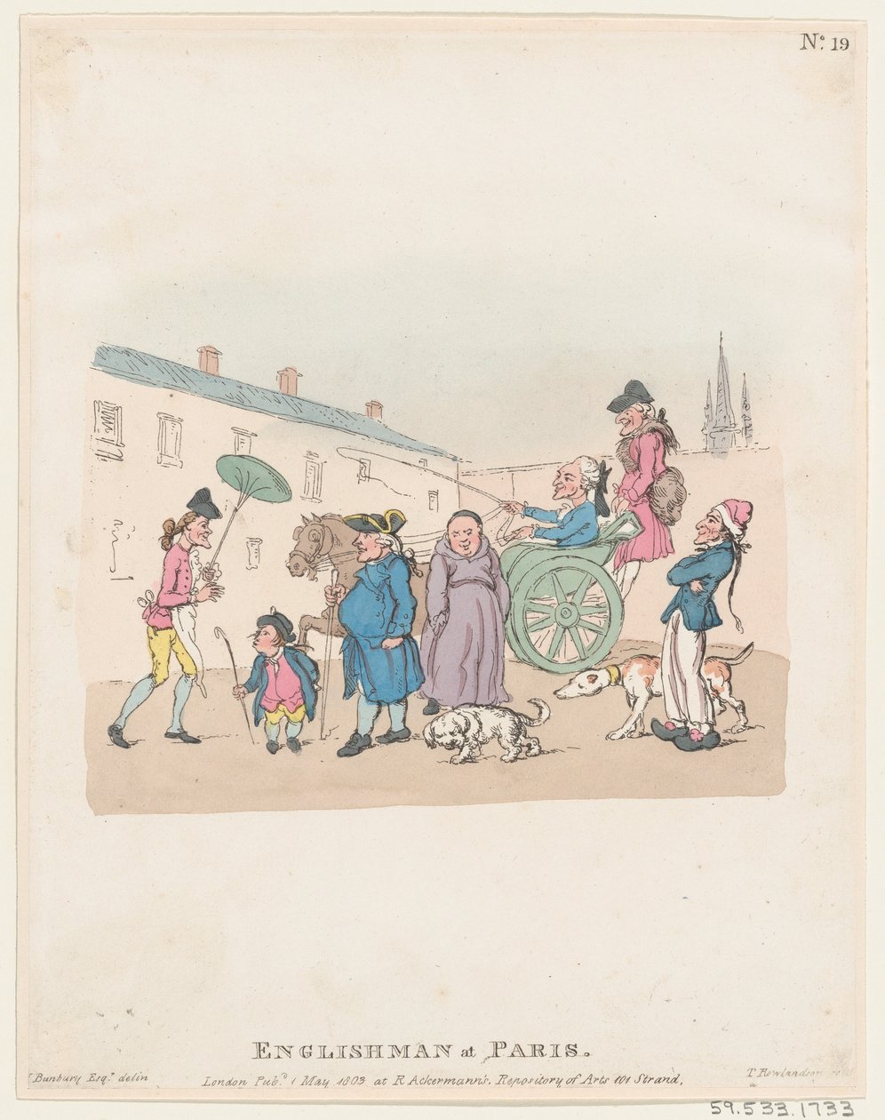 Engelsman i Paris, 1 maj 1803., 1 maj 1803. av Thomas Rowlandson