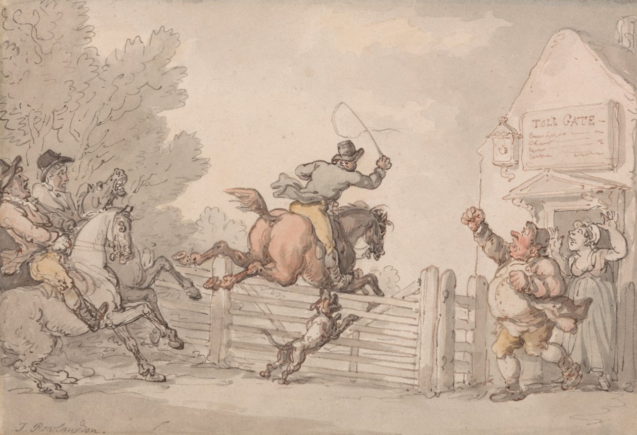 Att undvika vägtullen av Thomas Rowlandson