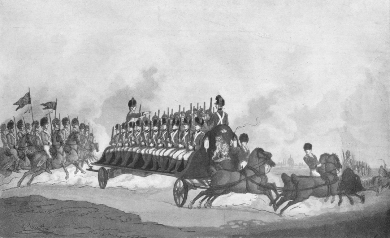 Expedition eller militärfluga, c1780-1820, 1909 av Thomas Rowlandson