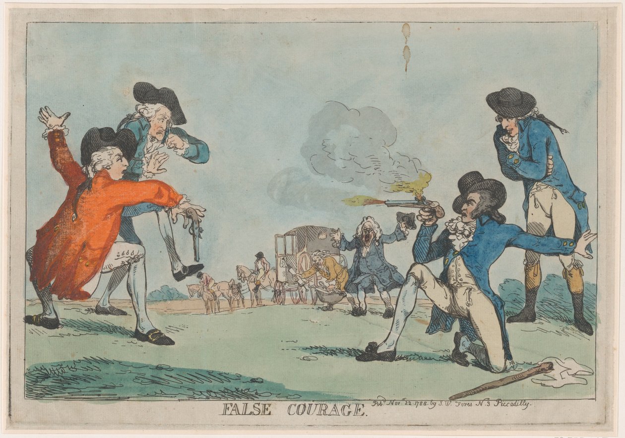 Falskt mod, 22 november 1788., 22 november 1788. av Thomas Rowlandson