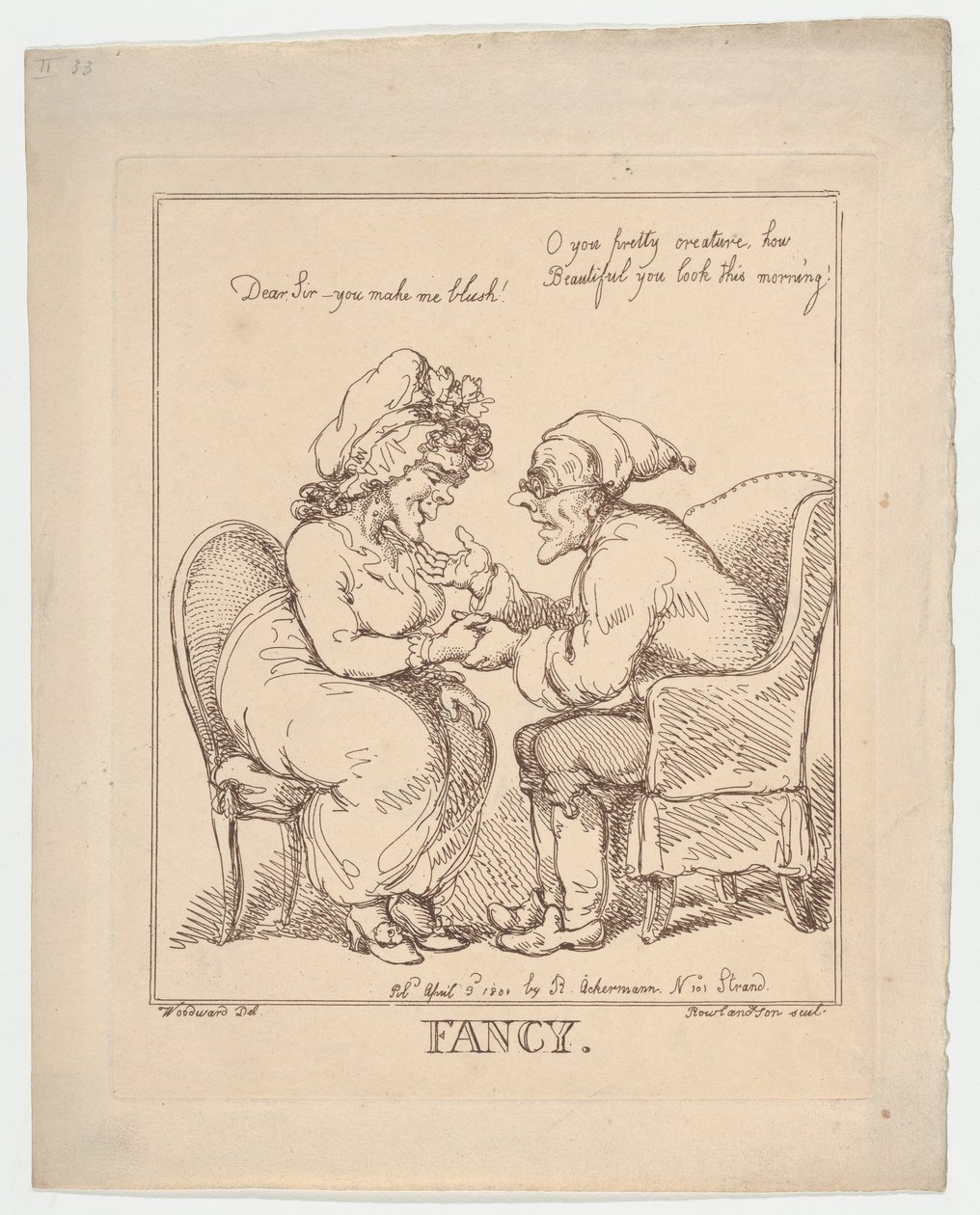 Fancy, 20 juli 1801, 20 juli 1801. av Thomas Rowlandson