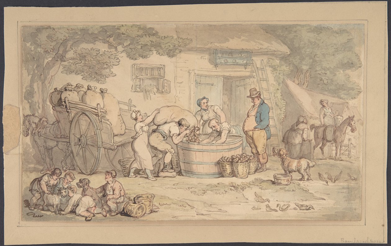 Jordbruksbild av Thomas Rowlandson