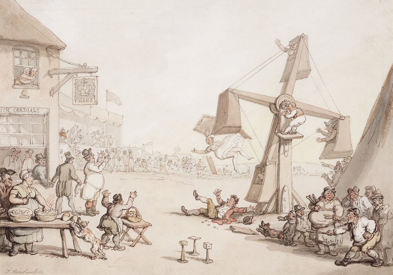 Figurer på en mässa, 1803 av Thomas Rowlandson