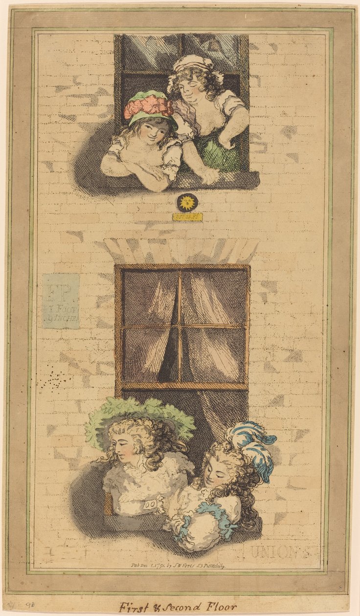 Första och andra våningen av Thomas Rowlandson
