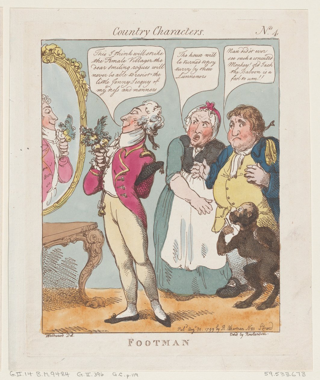Footman, 30 augusti 1799, 30 augusti 1799. av Thomas Rowlandson