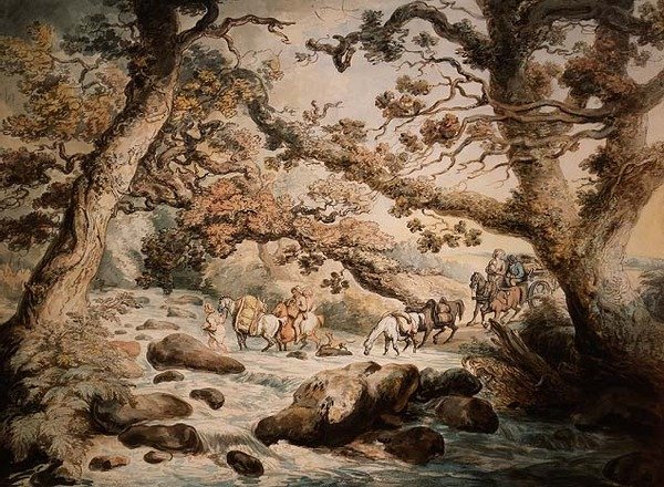 Att ta sig fram till strömmen av Thomas Rowlandson