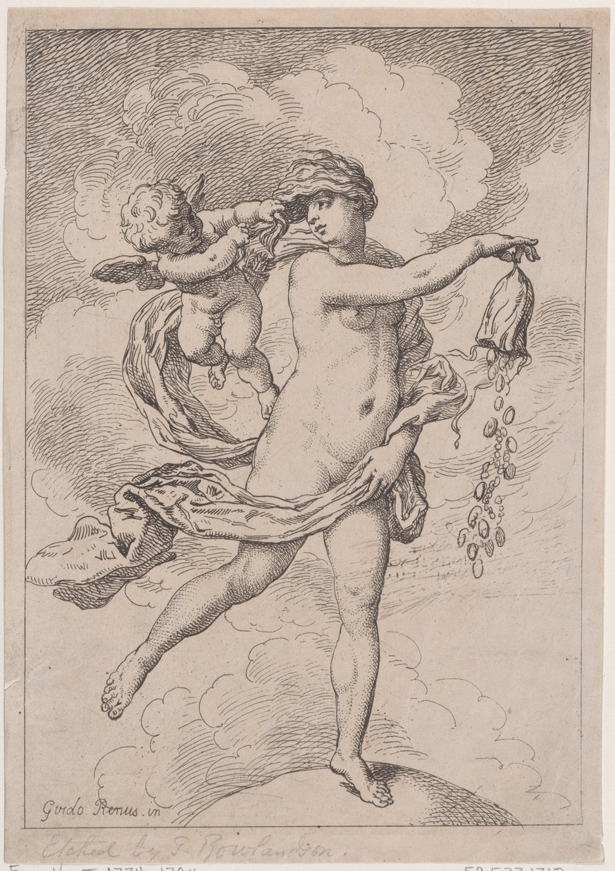 Fortuna med handväska, 1795-99., 1795-99. av Thomas Rowlandson