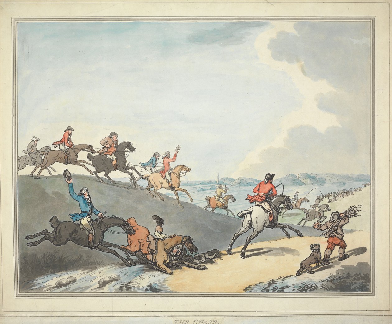 Rävjakt [serie om sex delar]:   2. Jakten av Thomas Rowlandson