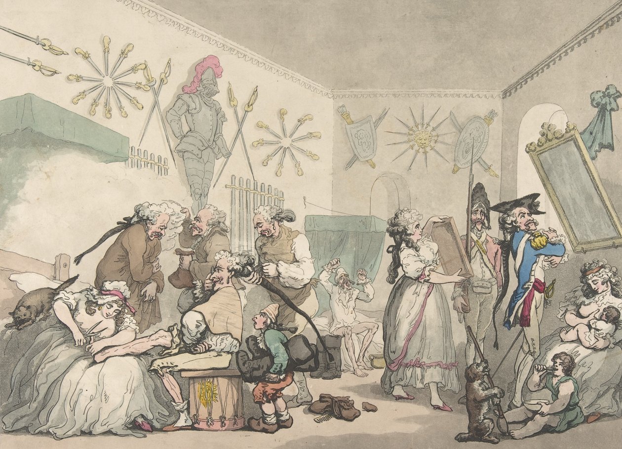 Franska baracker, 12 augusti 1791, 12 augusti 1791 av Thomas Rowlandson