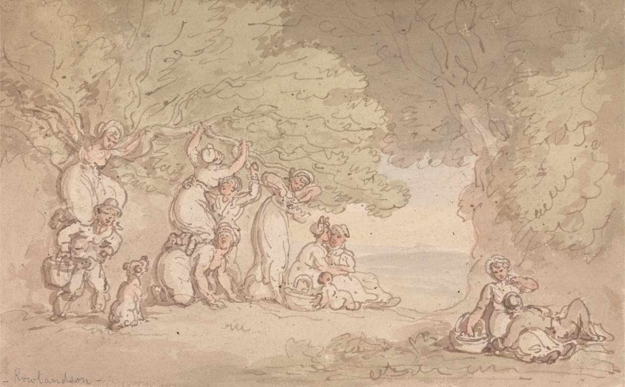 Frukt- och nötplockning av Thomas Rowlandson
