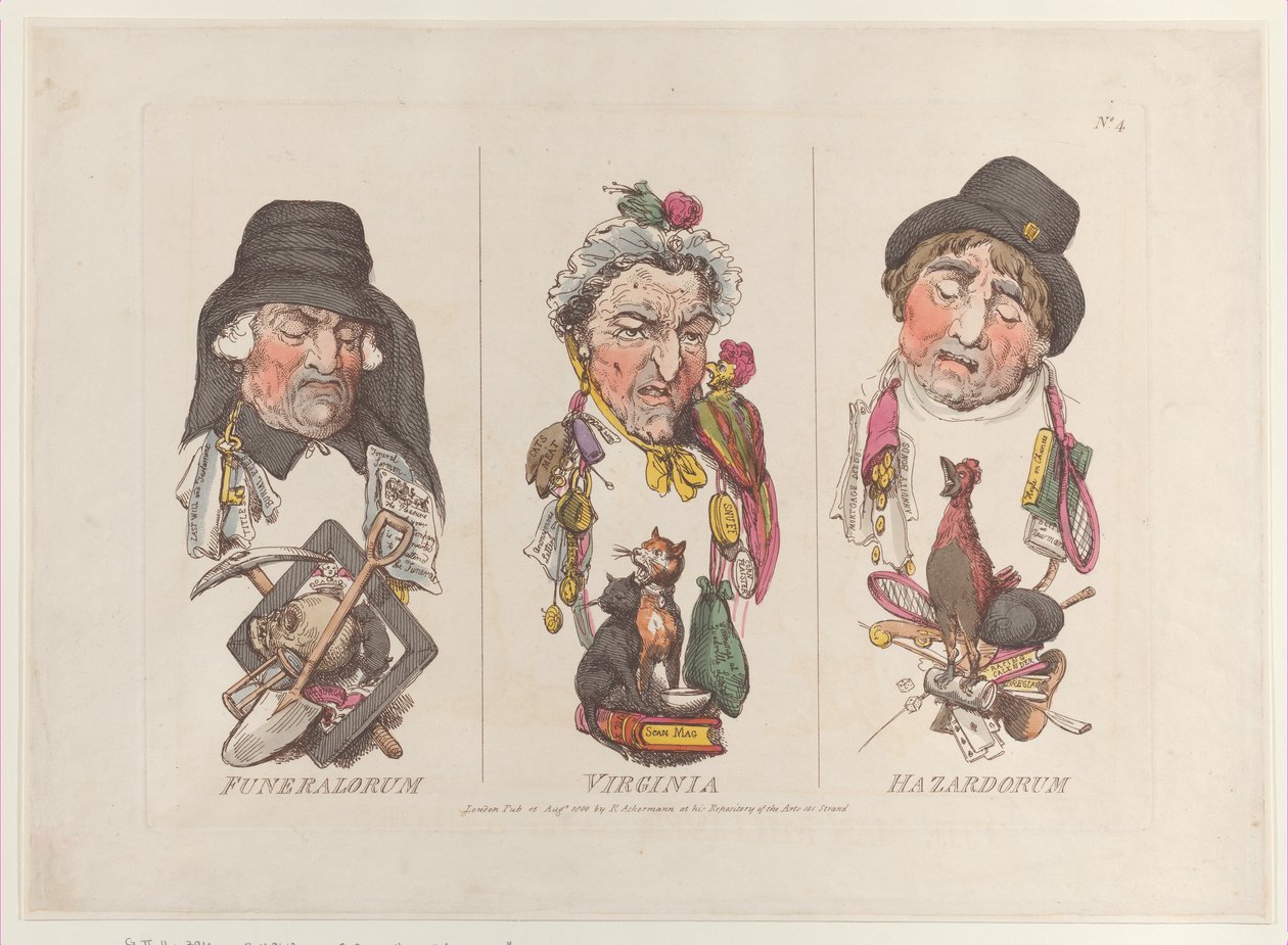 Begravning, Virginia, Hazard, 15 augusti 1800, 15 augusti 1800. av Thomas Rowlandson