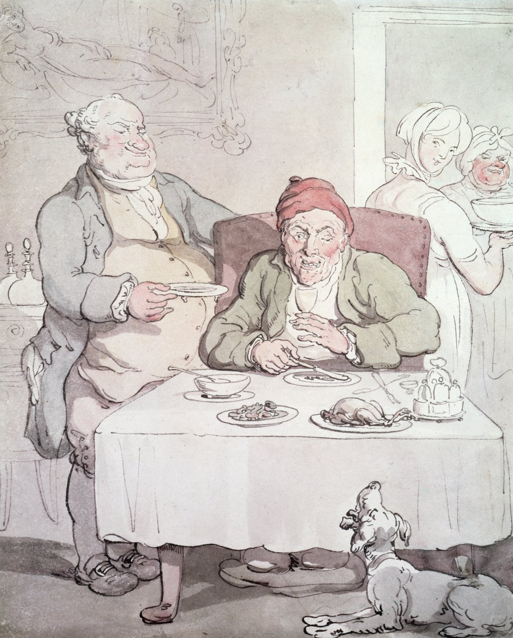 Frosseri (penna och wc på papper) av Thomas Rowlandson