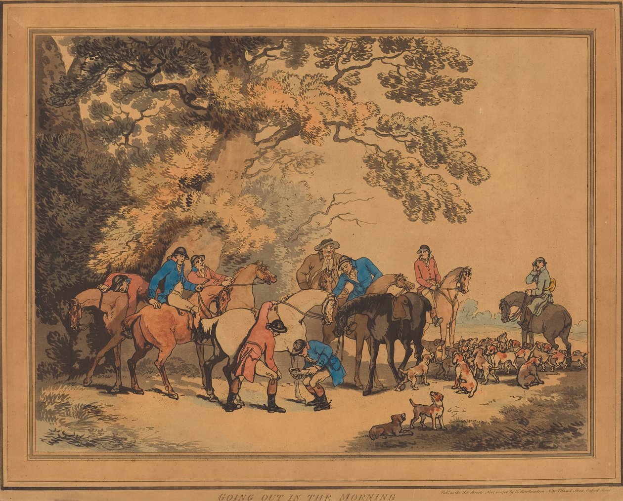 Går ut på morgonen av Thomas Rowlandson