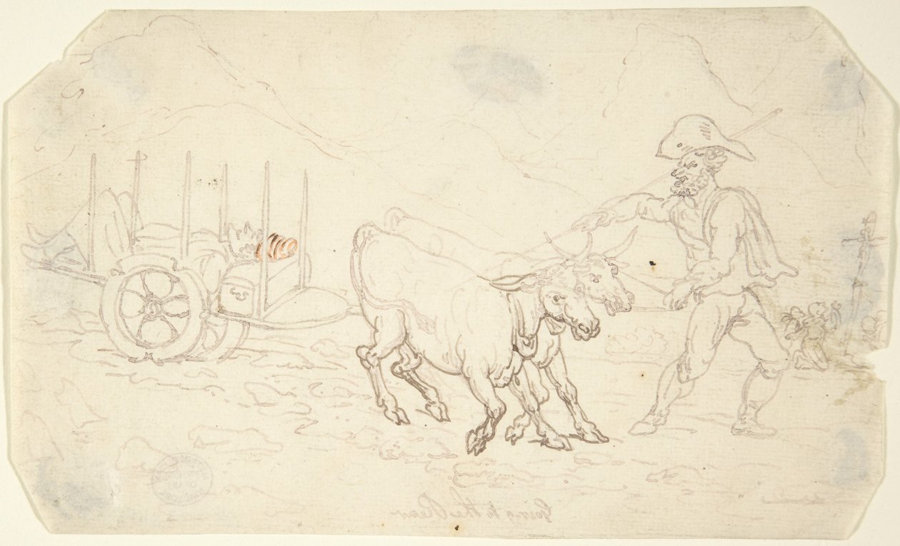 Att dra sig tillbaka på grund av sjukdom av Thomas Rowlandson