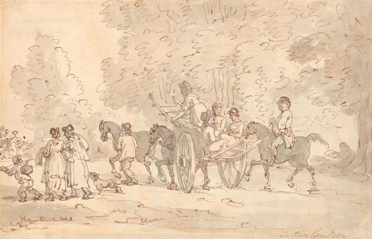 Att gå ut på marknaden av Thomas Rowlandson