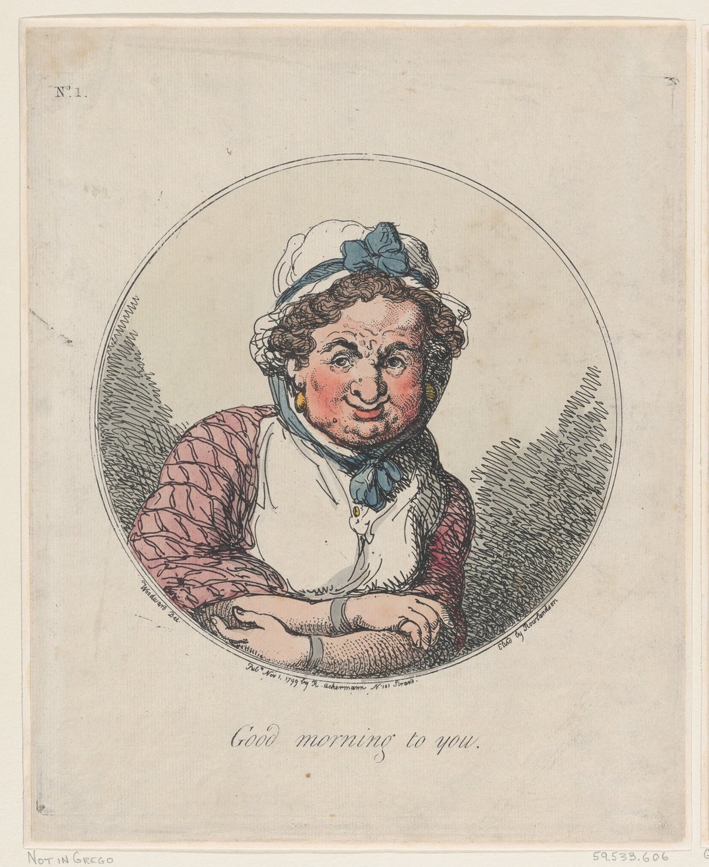 God morgon till dig, 1 november 1799., 1 november 1799. av Thomas Rowlandson