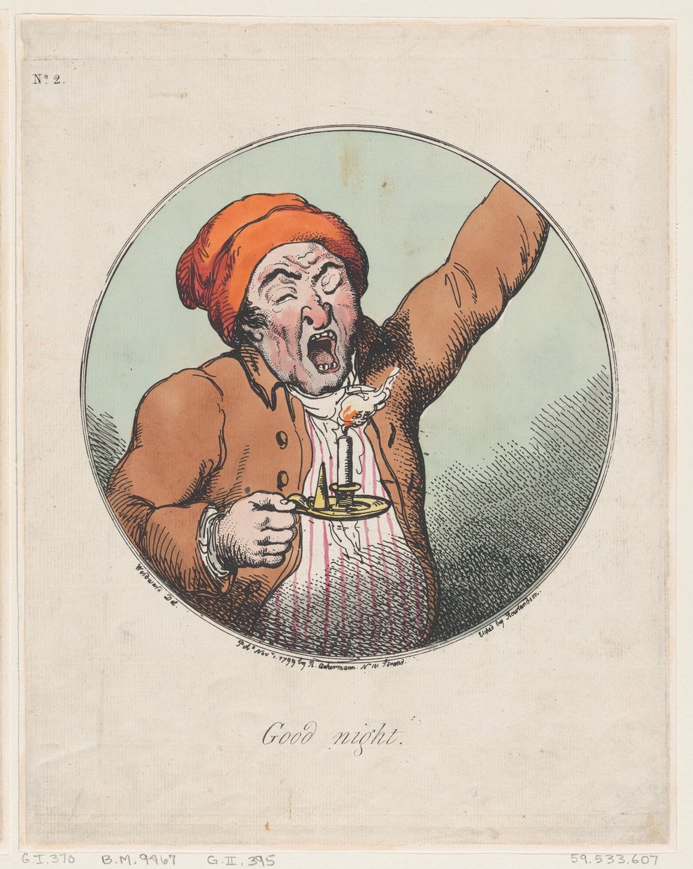 God natt, 1 november 1799, 1 november 1799. av Thomas Rowlandson