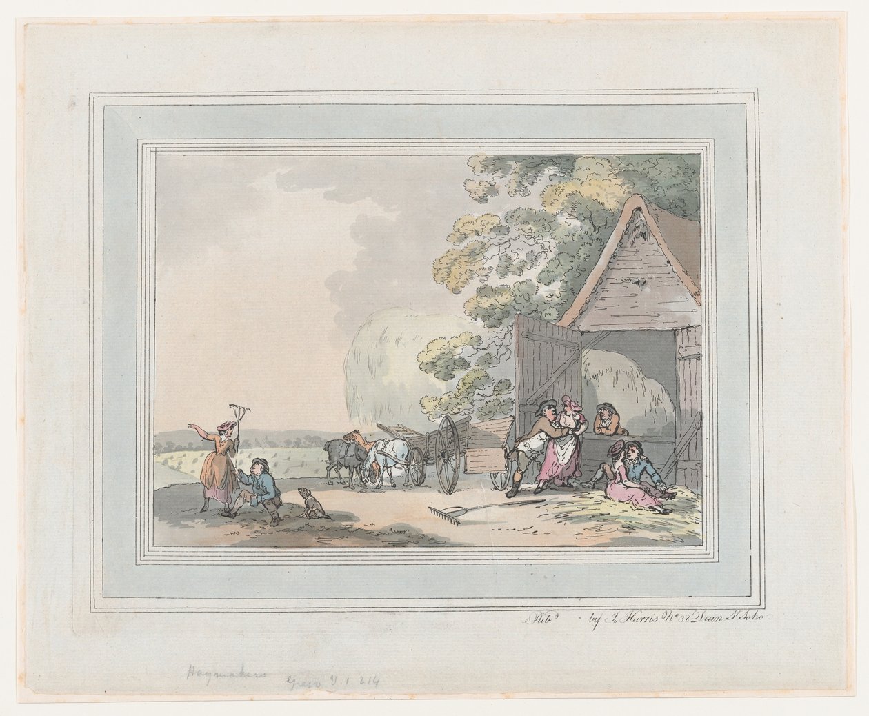 Hömakare, 1787., 1787. av Thomas Rowlandson