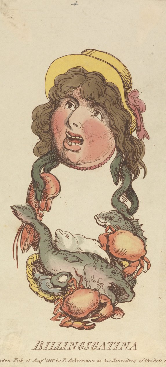 Rubriker: Billingsgatina av Thomas Rowlandson