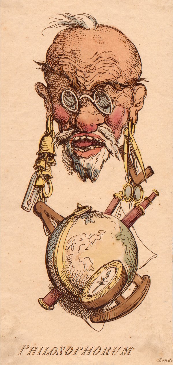Huvuden: Av filosoferna av Thomas Rowlandson