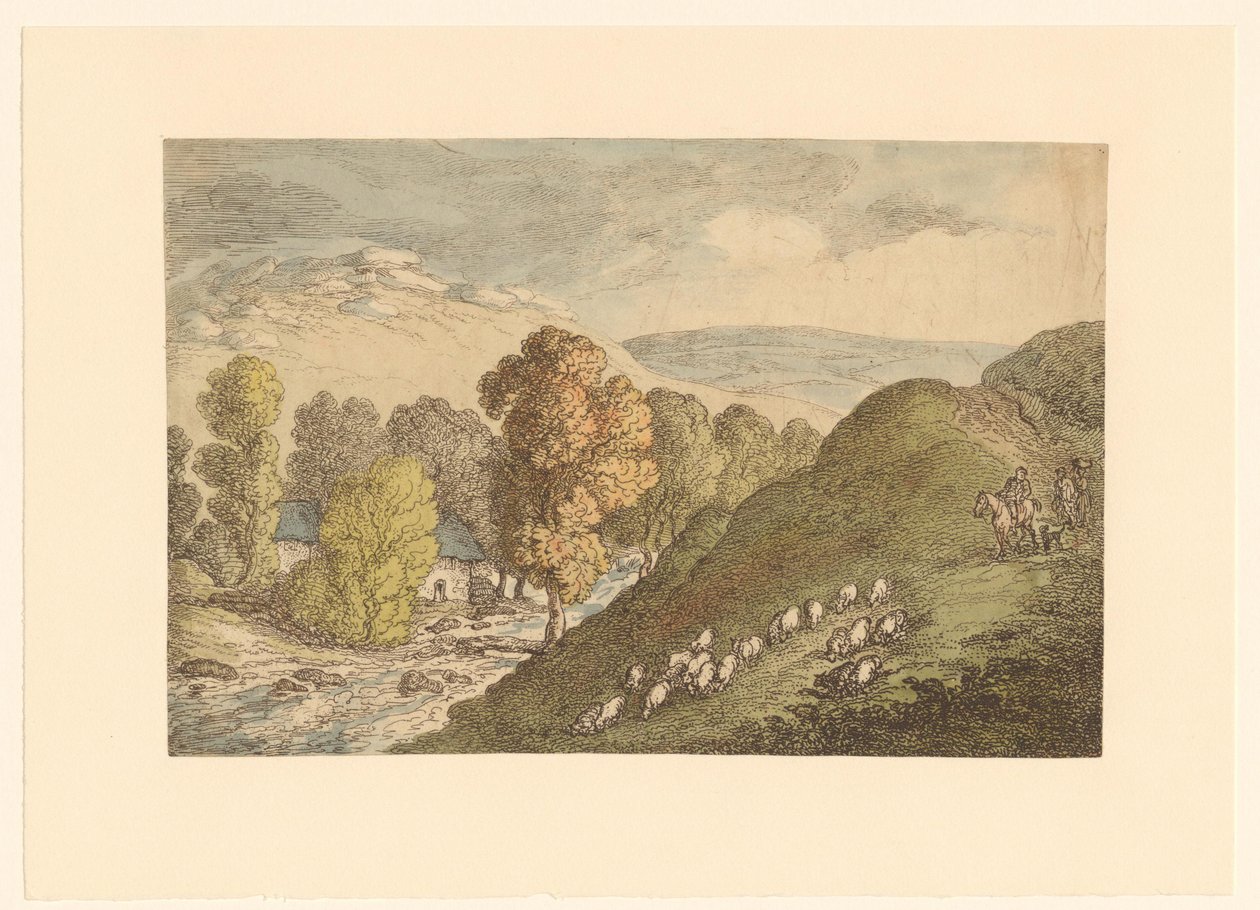 Kullar med får av Thomas Rowlandson