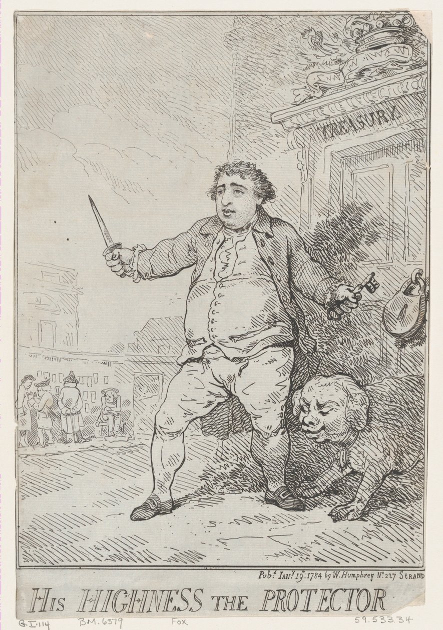 Hans Höghet Beskyddaren, 19 januari 1784, 19 januari 1784. av Thomas Rowlandson