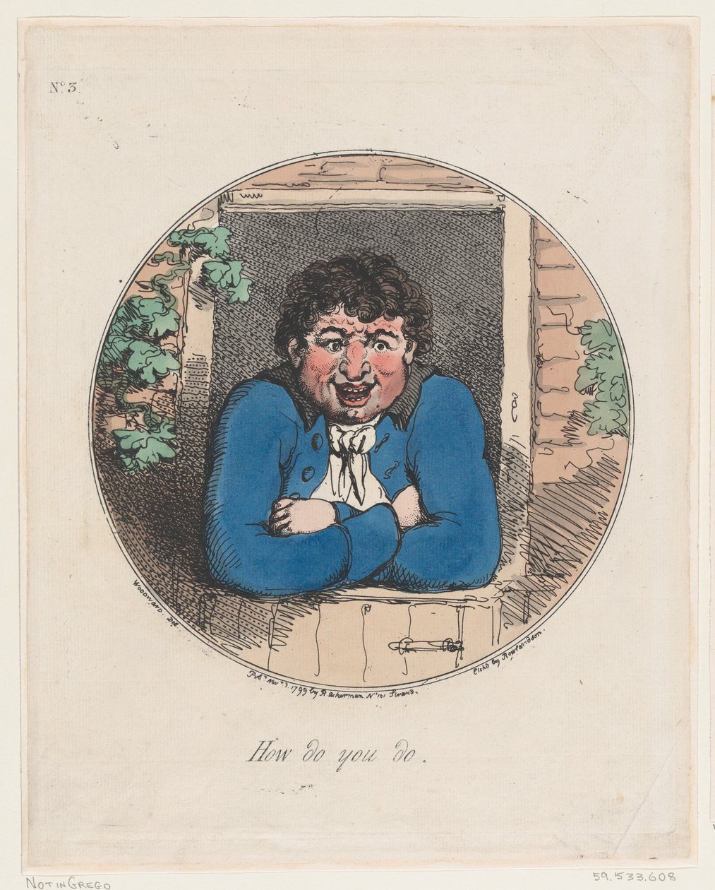 Hur gör du, 1 november 1799, 1 november 1799. av Thomas Rowlandson
