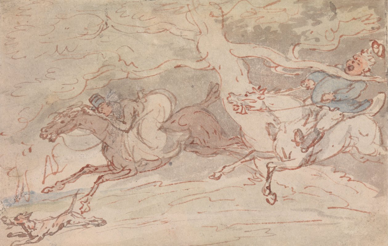”Hur man vrider nacken” av Thomas Rowlandson