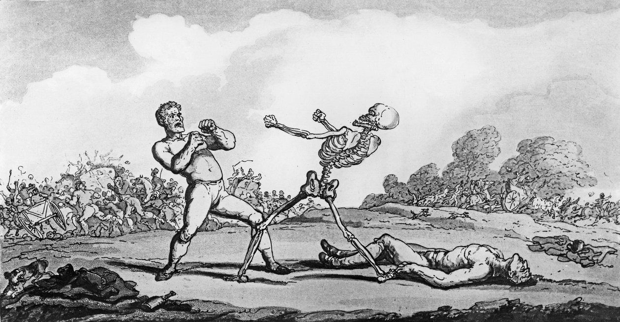 "Hur fåfänga är inte alla dina triumfer i det förflutna", 1814 av Thomas Rowlandson