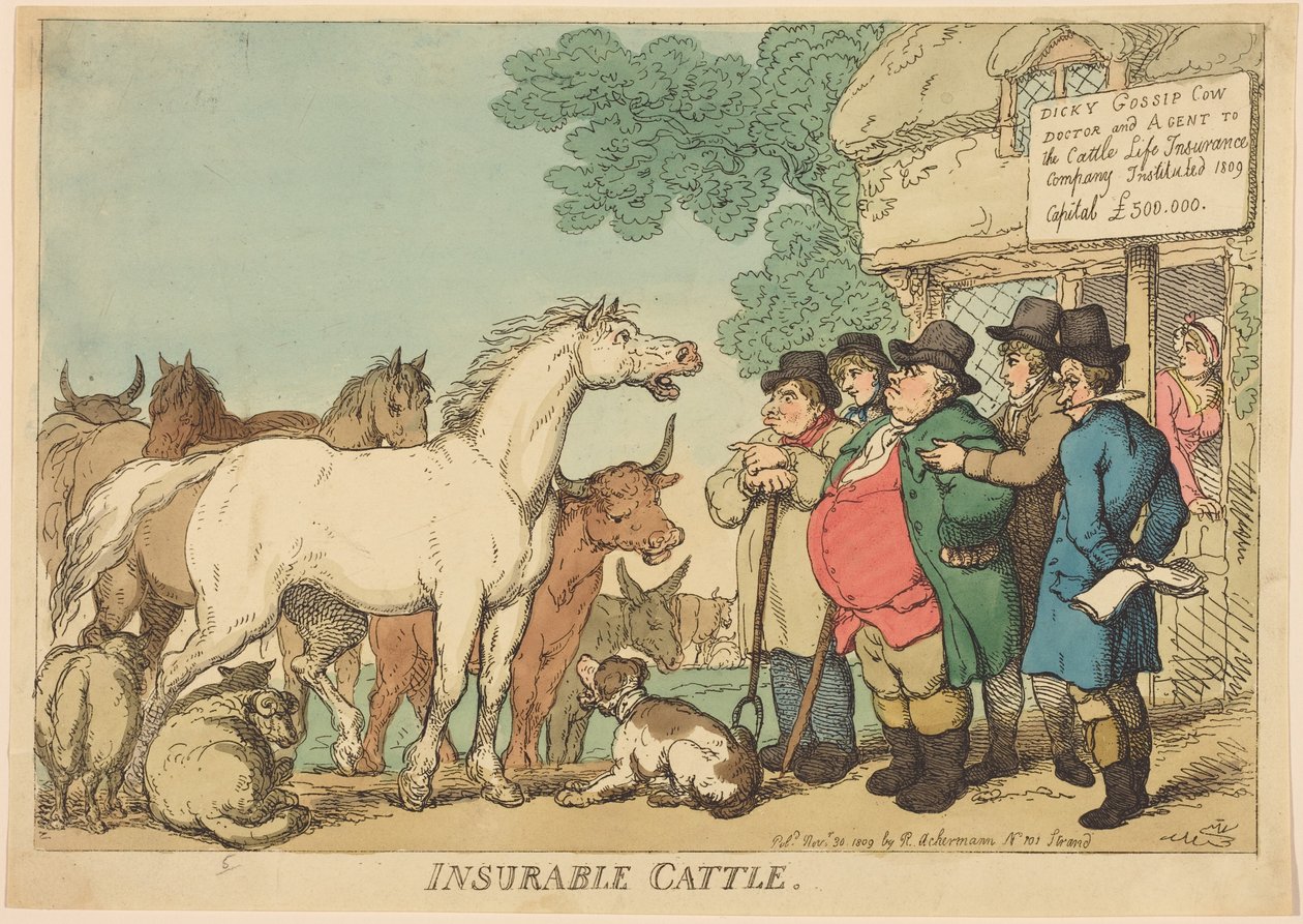 Försäkringsbar boskap av Thomas Rowlandson