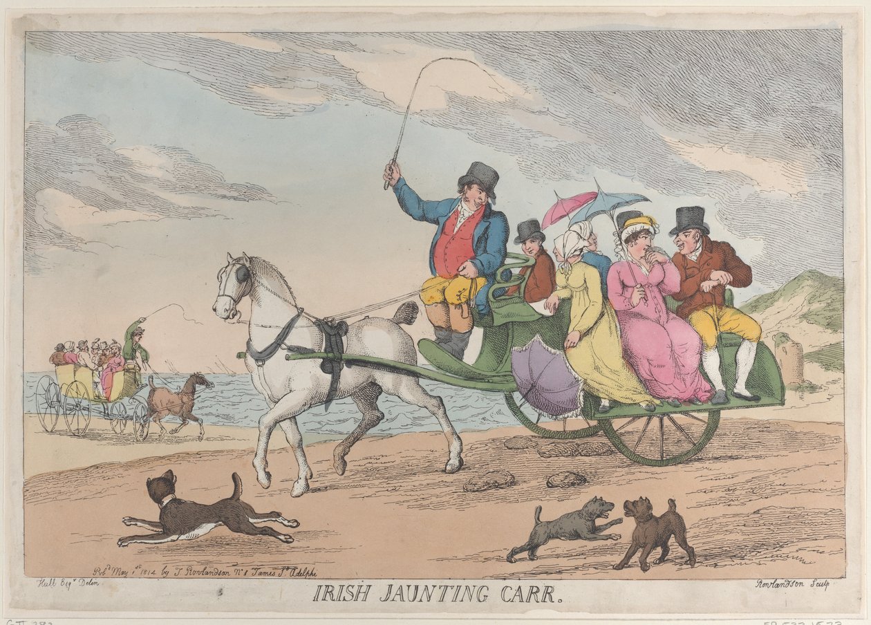 Irish Jaunting Car, 1 maj 1814., 1 maj 1814. av Thomas Rowlandson