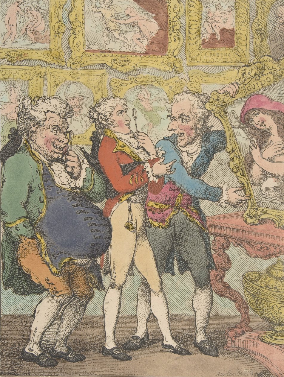 Italienska bildhandlare Humbugging My Lord Anglaise, 30 maj 1812., 30 maj 1812. av Thomas Rowlandson