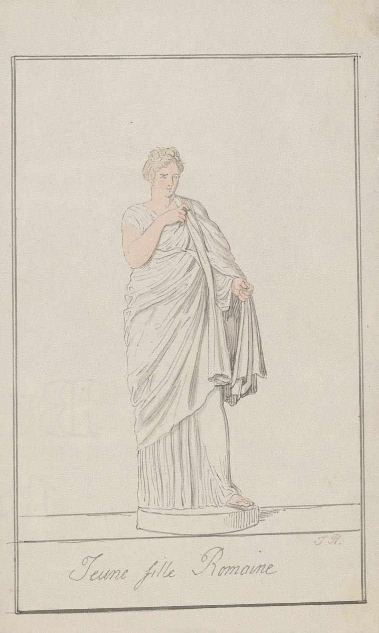 Ung romersk flicka av Thomas Rowlandson